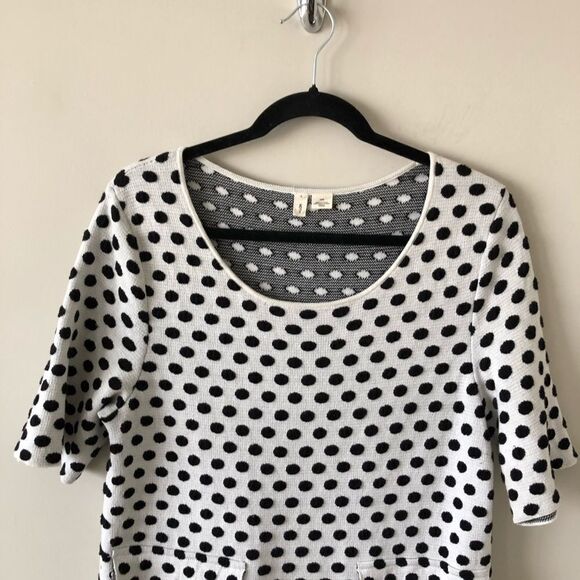 Anthropologie "Moth" Polka Dot Double Polka Dot - Picture 7 of 8